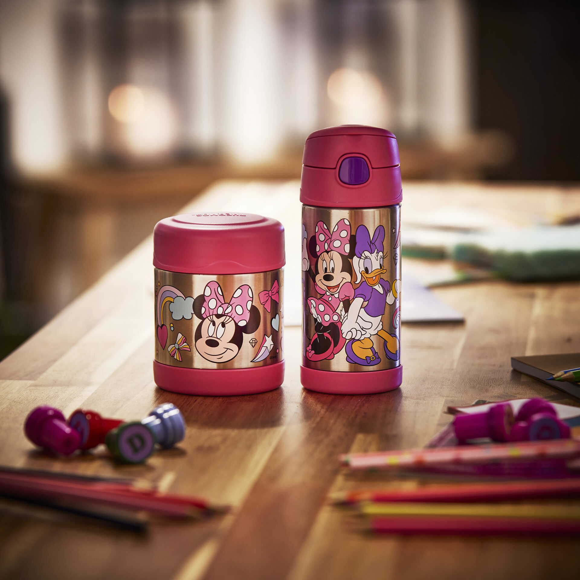 Play-Table-Minnie-Friends-FUNTAINER®-Pair Borracce Disney Thermos: stile e magia per ogni età