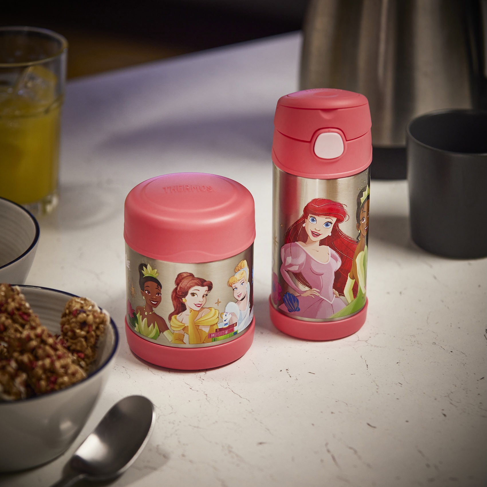 Thermos_Disney-Princesses-FUNTAINER®-Pair Borracce Disney Thermos: stile e magia per ogni età