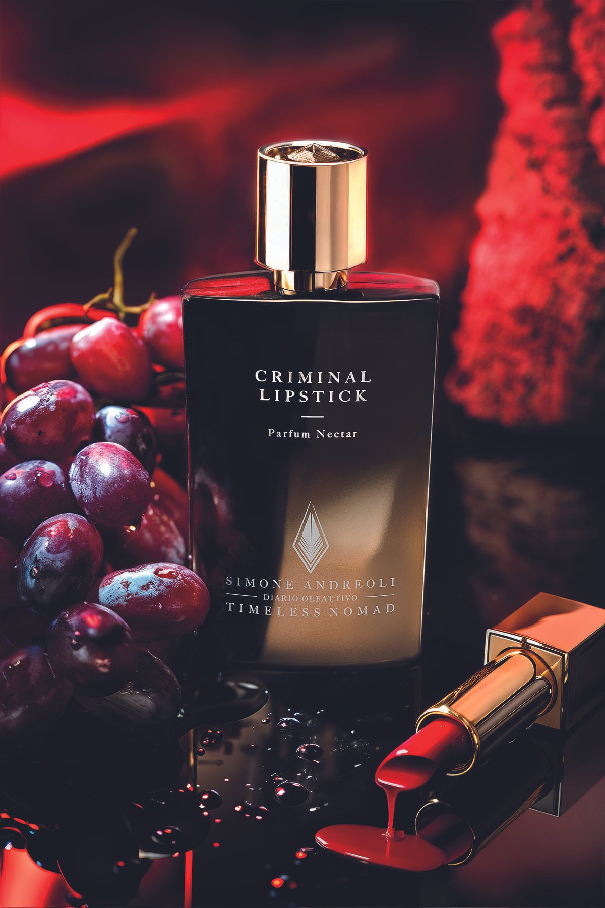 CRIMINAL-LIPSTICK-ambientato-bb Timeless Nomad Collection: i profumi artistici di Andreoli