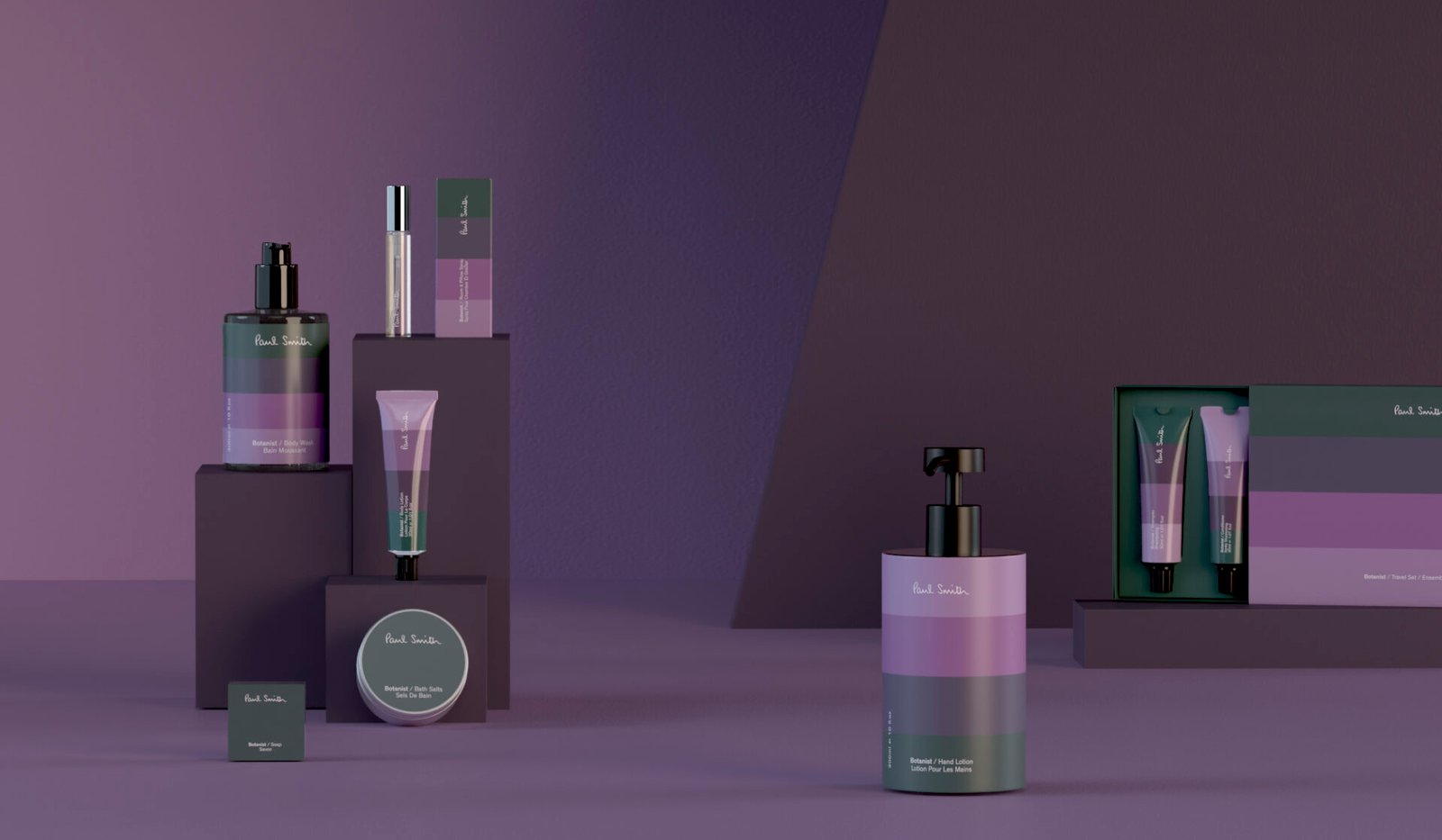Paul Smith firma una linea esclusiva per hotel di lusso con la Bottega Collective: fragranze, tessili e design iconico in anteprima a Londra.
