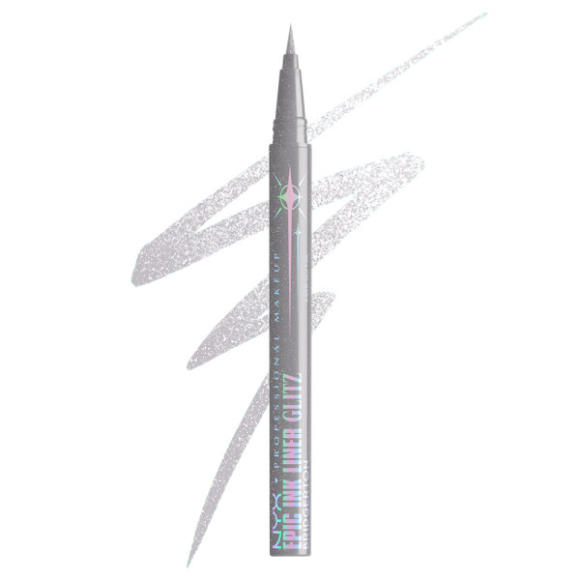 NYX-BRIDGERTON-Epik-Ink-Liner-GLITZ-IN-SILVER-580x580 Chrome Vibes: il make up glow delle pop icon