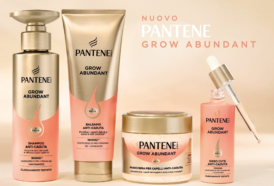 LINEA-PANTENE-GROW-ABUNDANT Pantene Grow Abundant entra nei nuovi luxury beauty trend