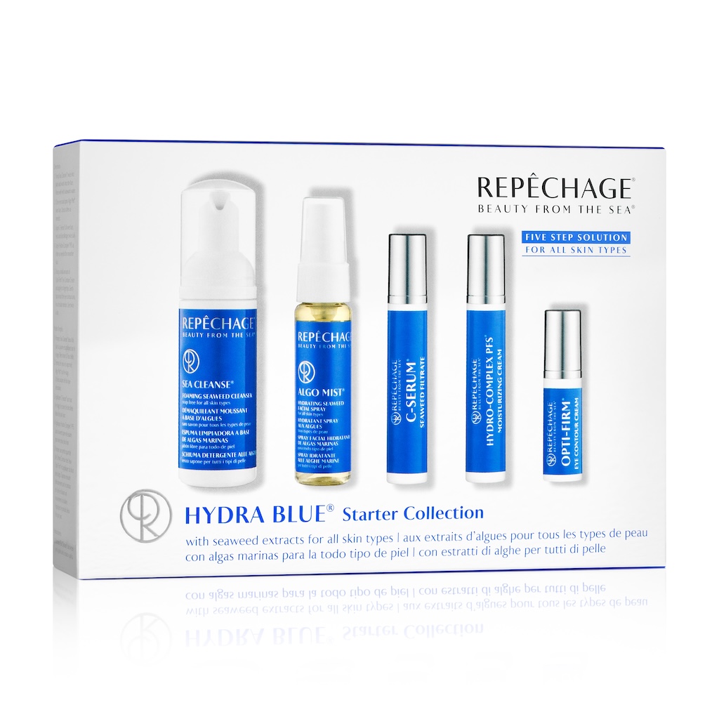 Hydra-Blue-Starter-Collection-HIGH-RES Travel size beauty: i must-have Euracom per una valigia leggera e una beauty routine perfetta in vacanza