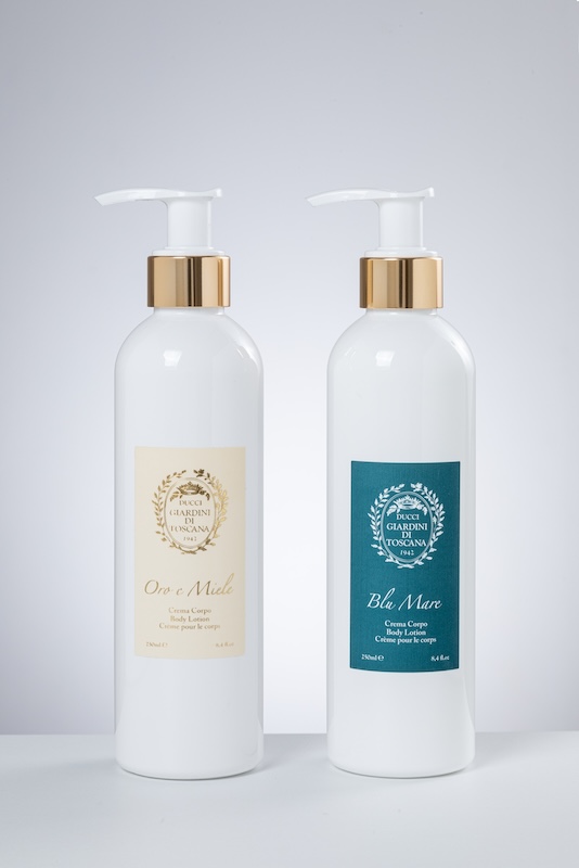 Oro-e-Miele_Blu-Mare Creme corpo Giardini di Toscana: Blu Mare e Oro e Miele trasformano la skincare in un rituale di lusso